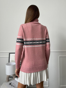 Водолазка ISSA Plus модель WN20-665_розовый Фото