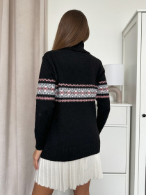 Водолазка ISSA Plus модель WN20-665_черный Фото