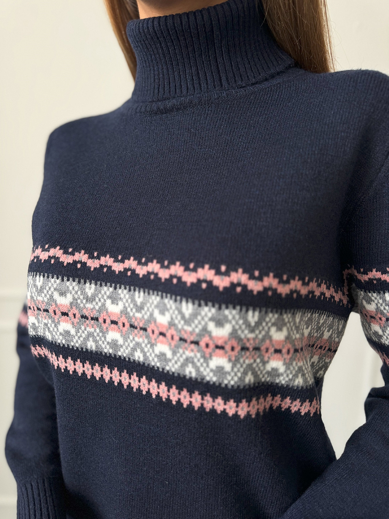 Водолазка ISSA Plus модель WN20-665_темно_синий Фото