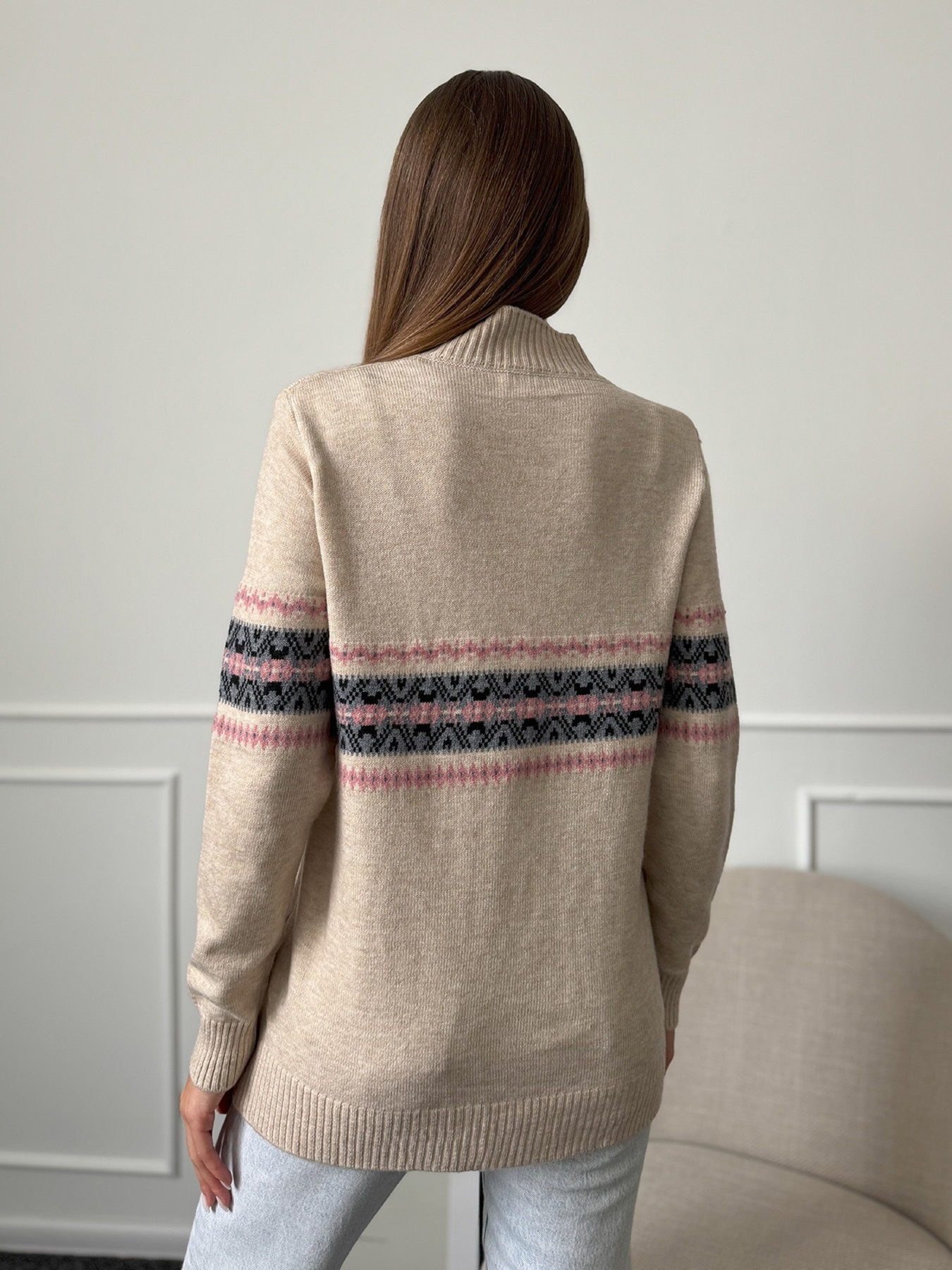 Водолазка ISSA Plus модель WN20-666_бежевый Фото