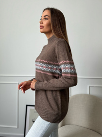 Водолазка ISSA Plus модель WN20-666_коричневый Фото