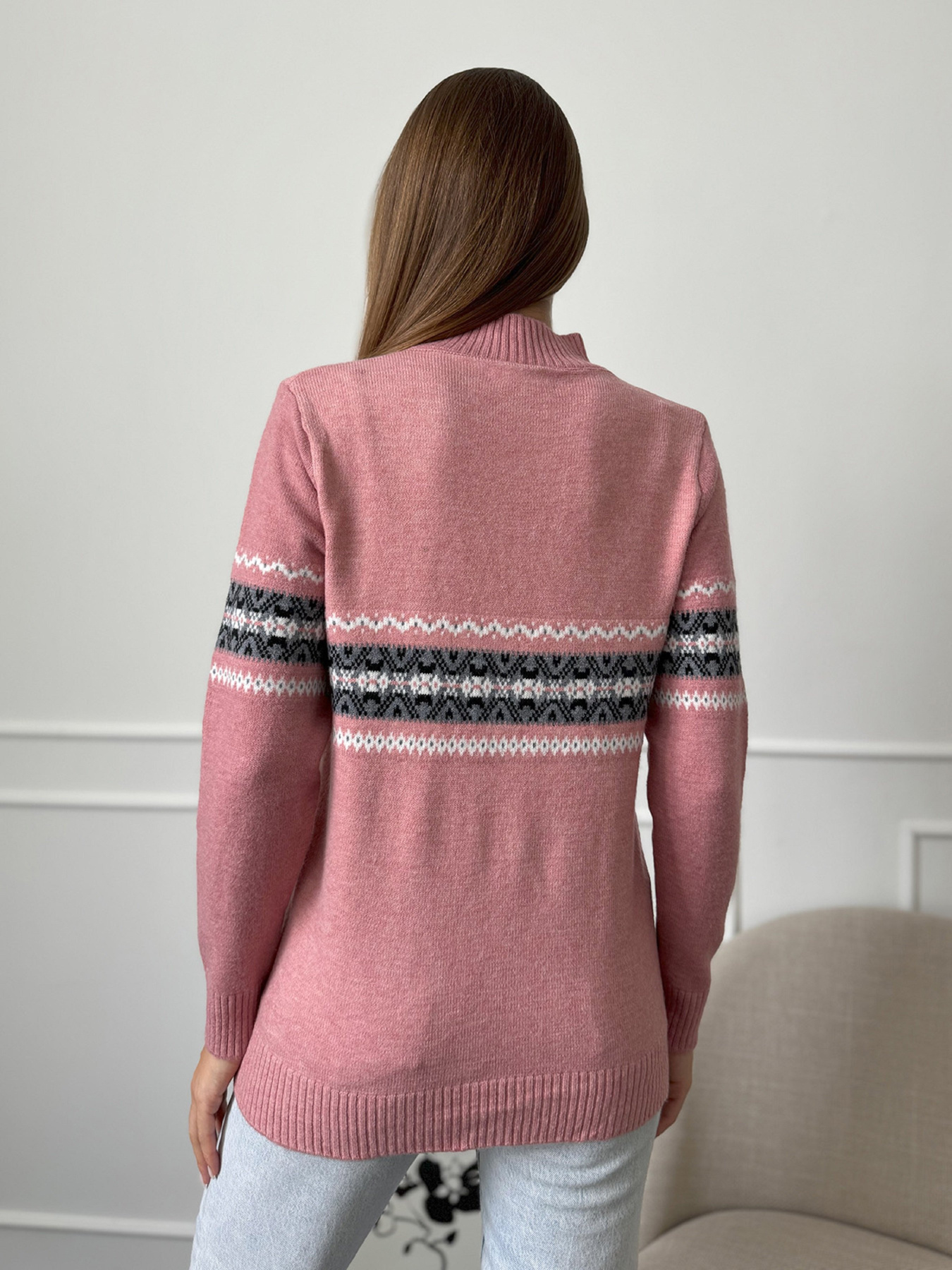 Водолазка ISSA Plus модель WN20-666_розовый Фото