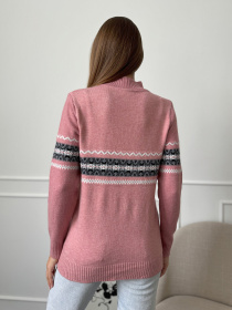 Водолазка ISSA Plus модель WN20-666_розовый Фото