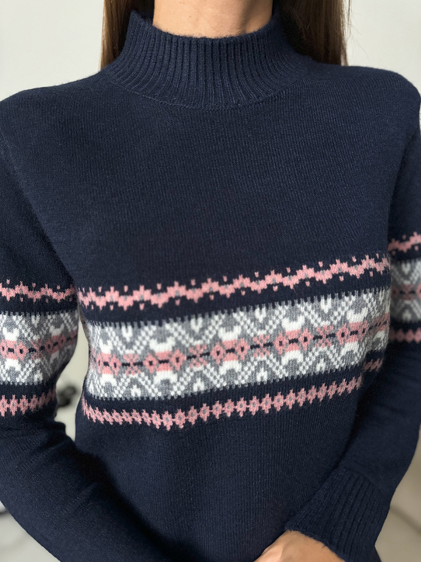 Водолазка ISSA Plus модель WN20-666_темно_синий Водолазка ISSA Plus модель WN20-666_темно_синий Фото