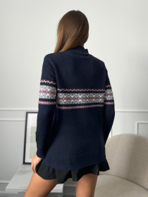 Водолазка ISSA Plus модель WN20-666_темно_синий Водолазка ISSA Plus модель WN20-666_темно_синий Фото