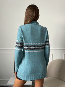 Водолазка ISSA Plus модель WN20-666_бирюзовый Фото