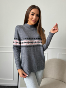 Водолазка ISSA Plus модель WN20-666_серый Фото