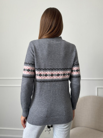 Водолазка ISSA Plus модель WN20-666_серый Водолазка ISSA Plus модель WN20-666_серый Фото