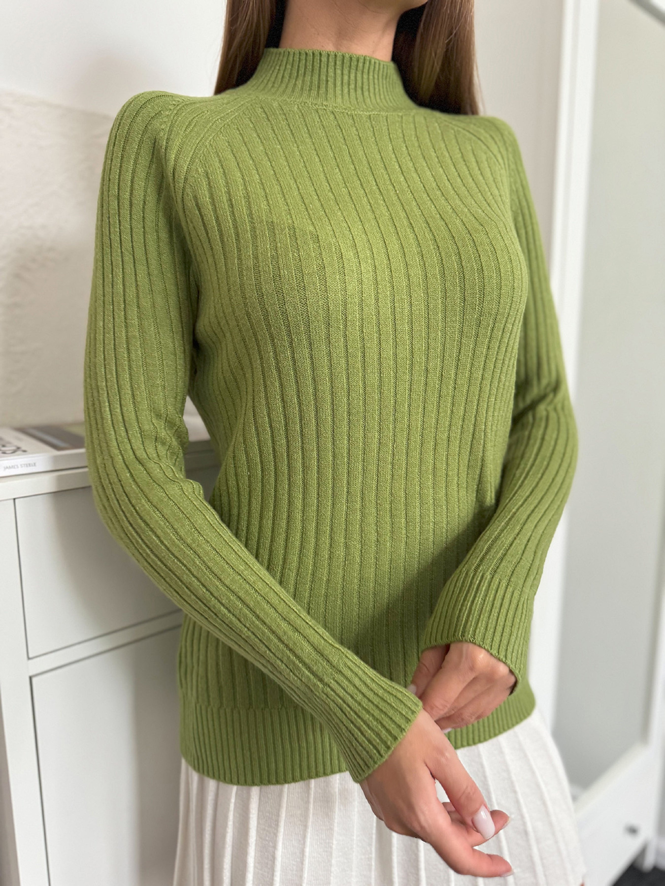 Водолазка ISSA Plus модель WN20-576_зеленый Фото