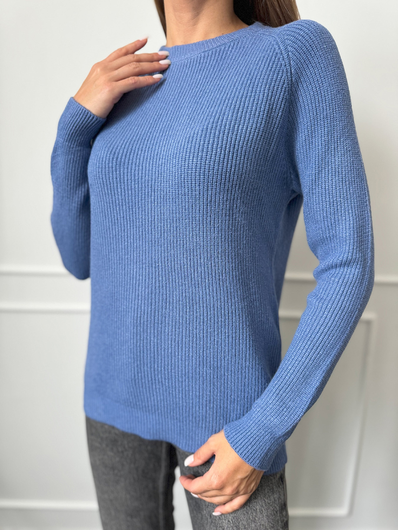 Джемпер ISSA Plus модель WN20-539_светло_синий Фото