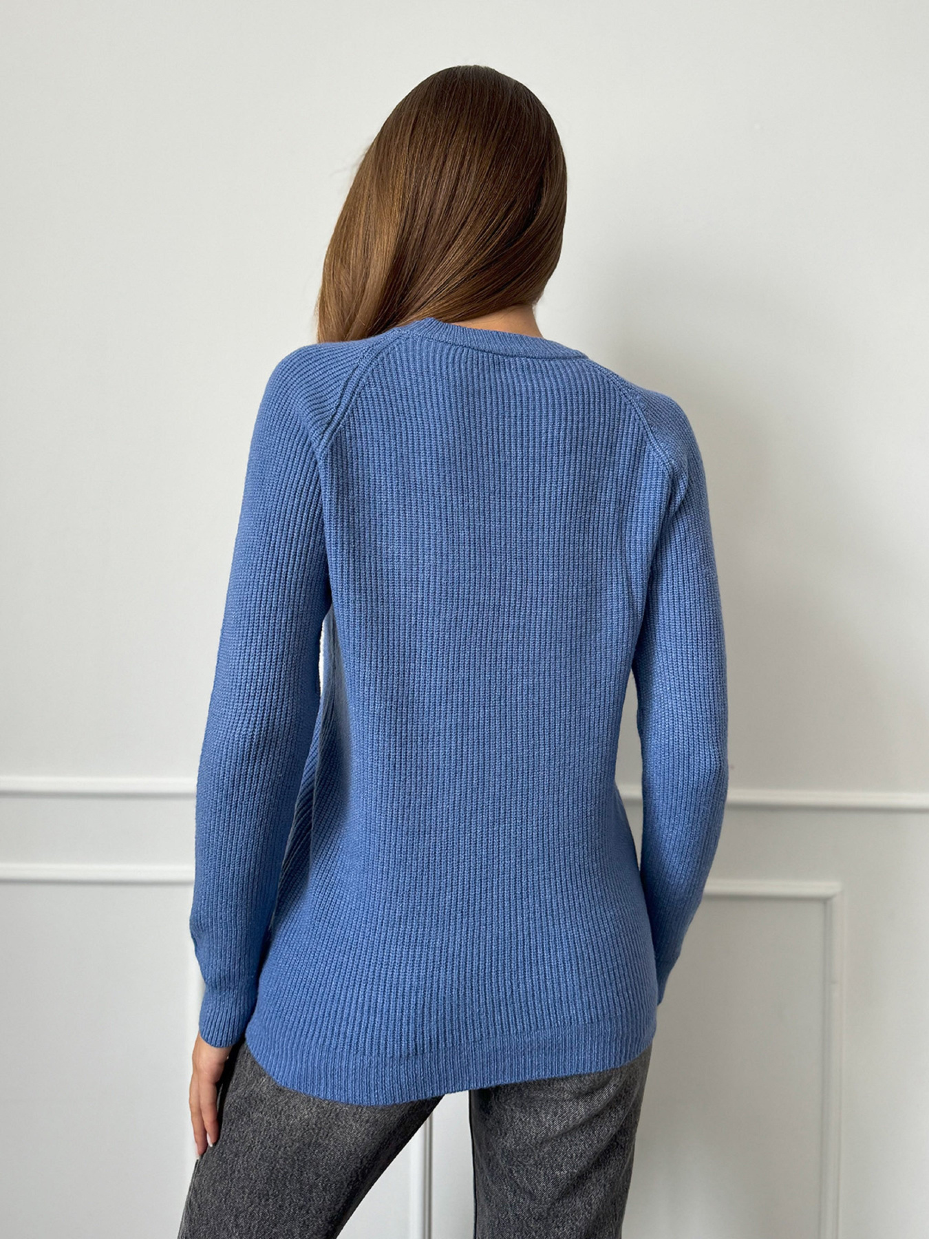 Джемпер ISSA Plus модель WN20-539_светло_синий Джемпер ISSA Plus модель WN20-539_светло_синий Фото