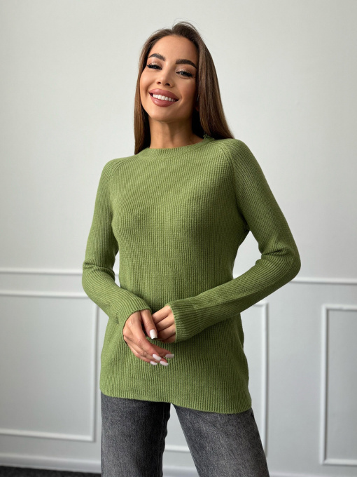 Джемпер ISSA Plus модель WN20-539_зеленый Фото