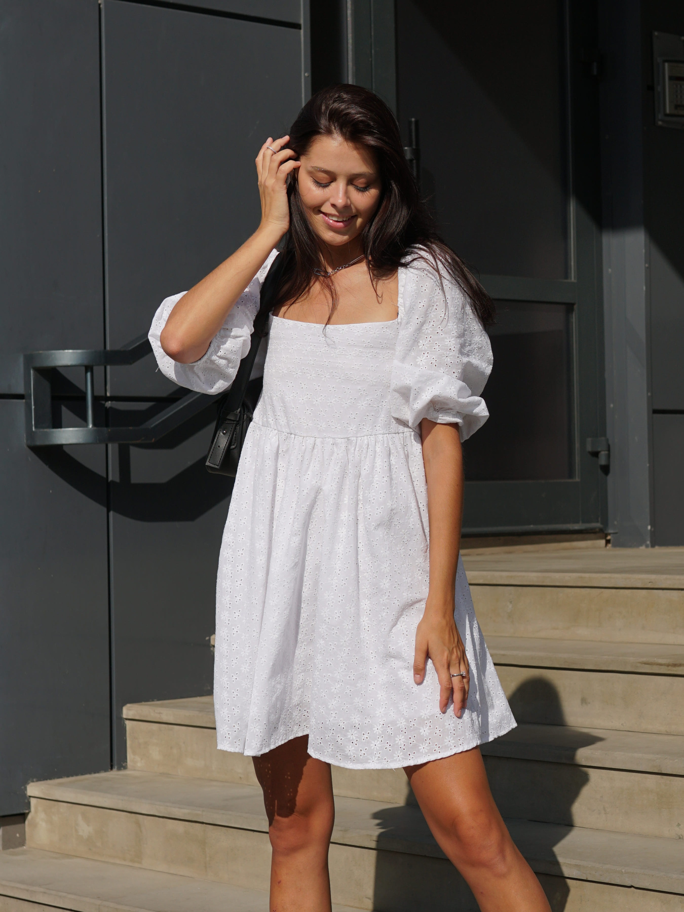 Платье мини Twice модель 4140_white Фото