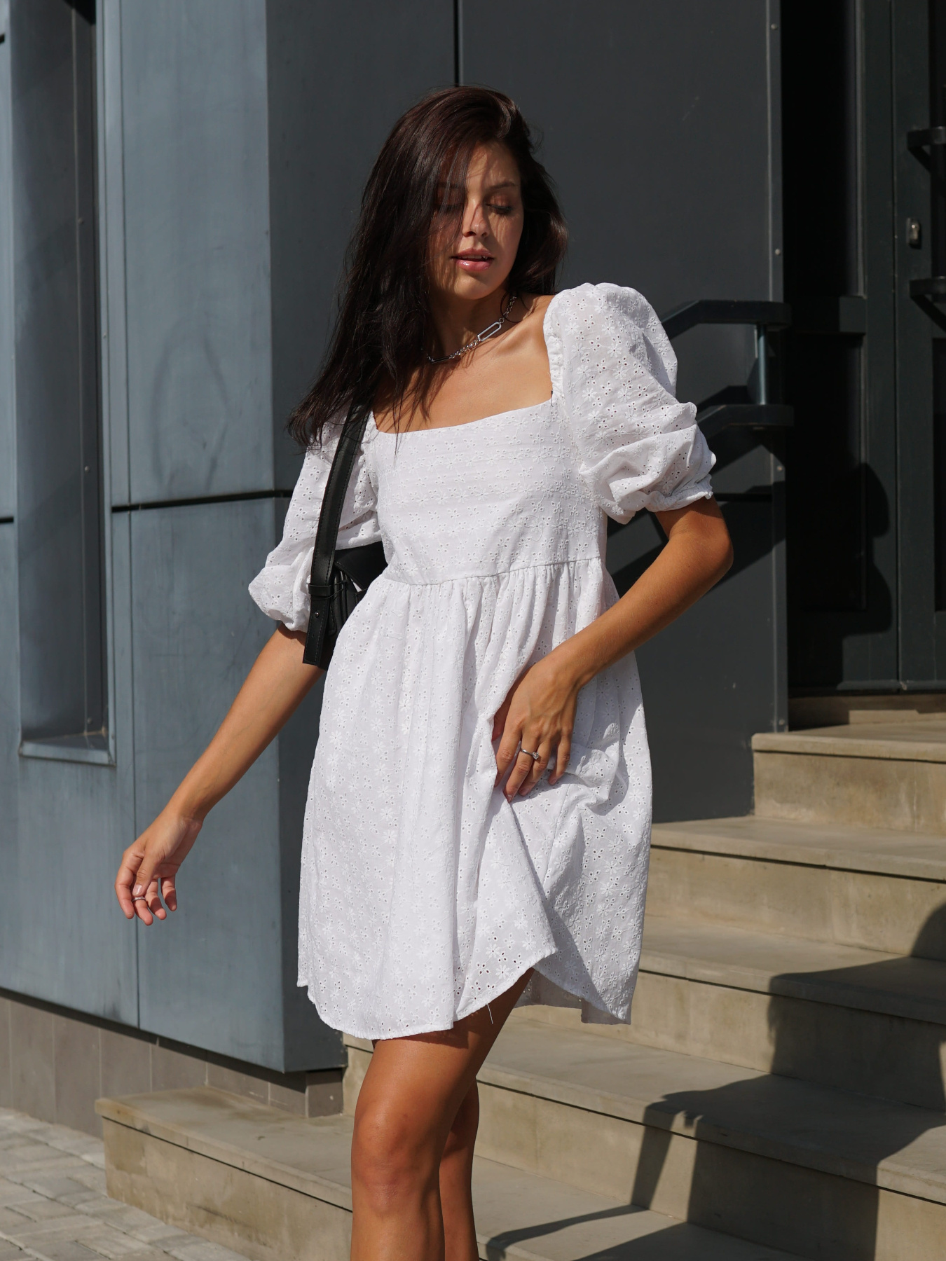 Платье мини Twice модель 4140_white Фото