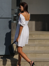 Платье мини Twice модель 4140_white Фото