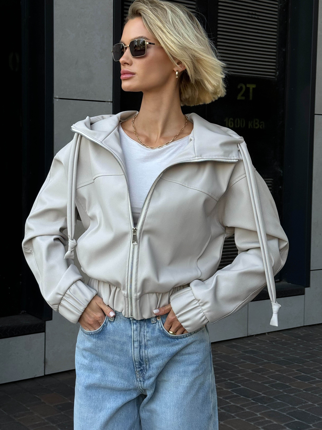 Куртка кожаная Jadone Fashion модель Tvist_b Фото