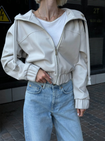 Куртка кожаная Jadone Fashion модель Tvist_b Фото