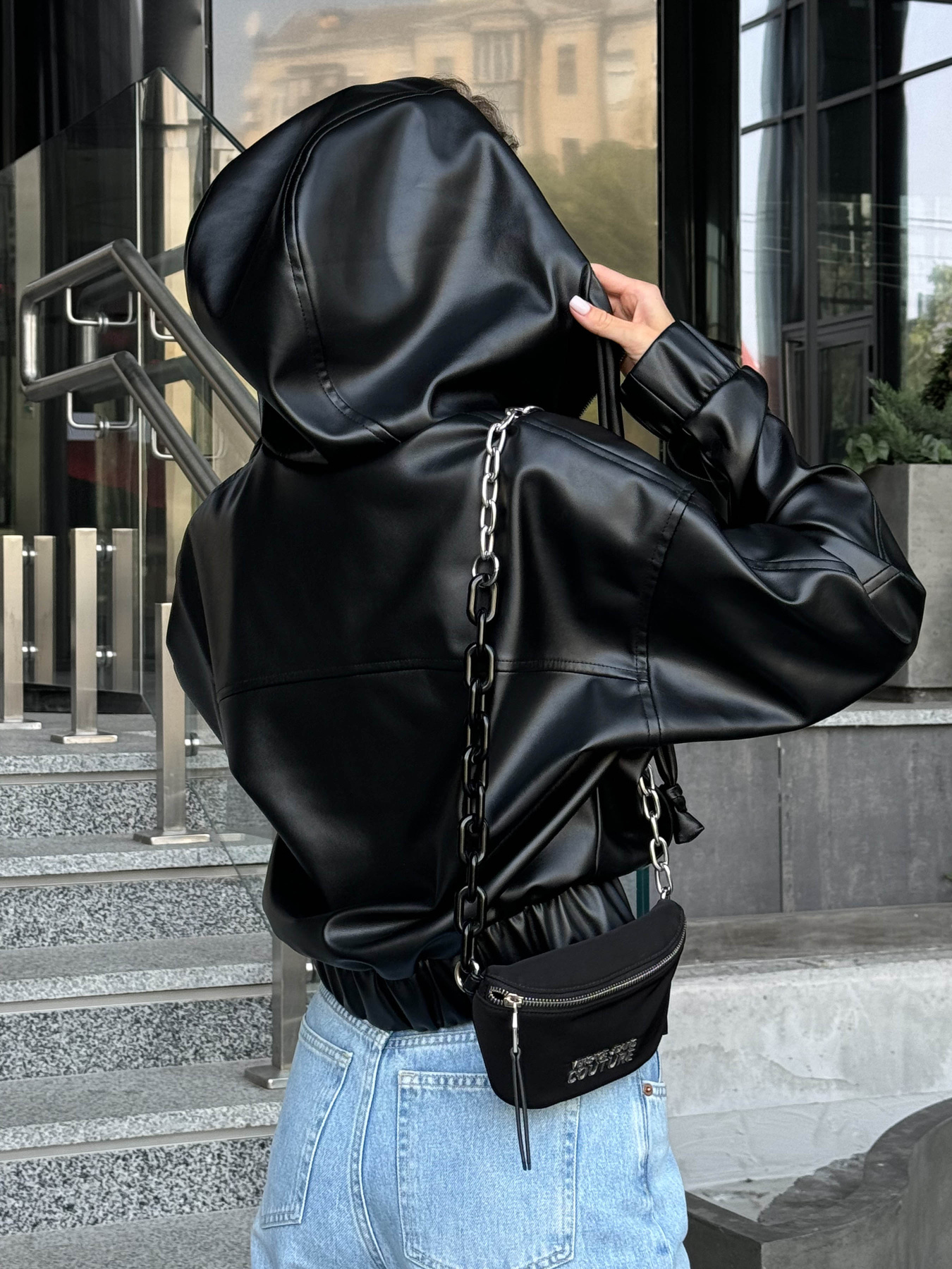 Куртка кожаная Jadone Fashion модель Tvist_ch Фото