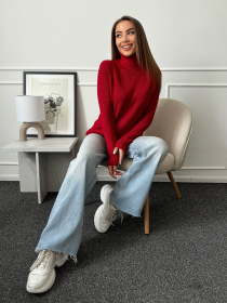 Водолазка ISSA Plus модель WN20-658_красный Фото