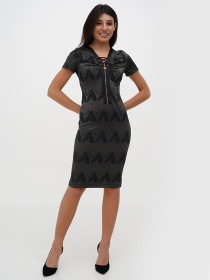 Платье мини Sassofono модель A271-CL-2267__серый Фото