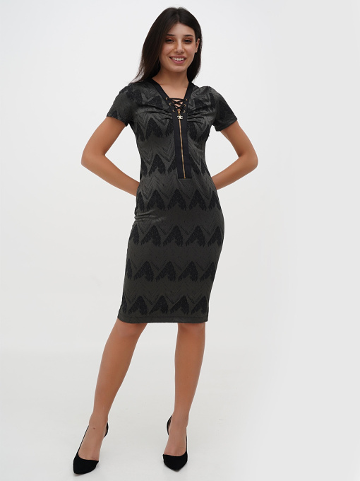 Платье мини Sassofono модель A271-CL-2267__серый Фото