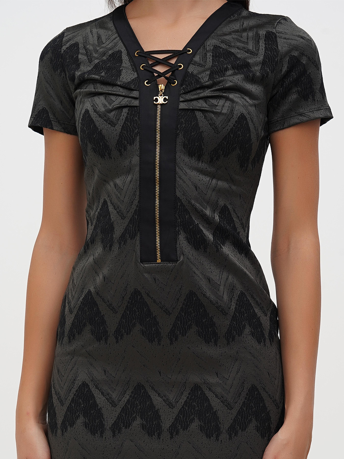 Платье мини Sassofono модель A271-CL-2267__серый Фото