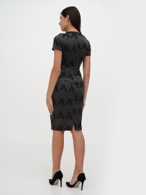 Платье мини Sassofono модель A271-CL-2267__серый Фото