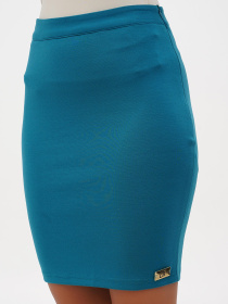 Юбка мини Sassofono модель A271-SC-2346_бирюзовый Юбка мини Sassofono модель A271-SC-2346_бирюзовый Фото