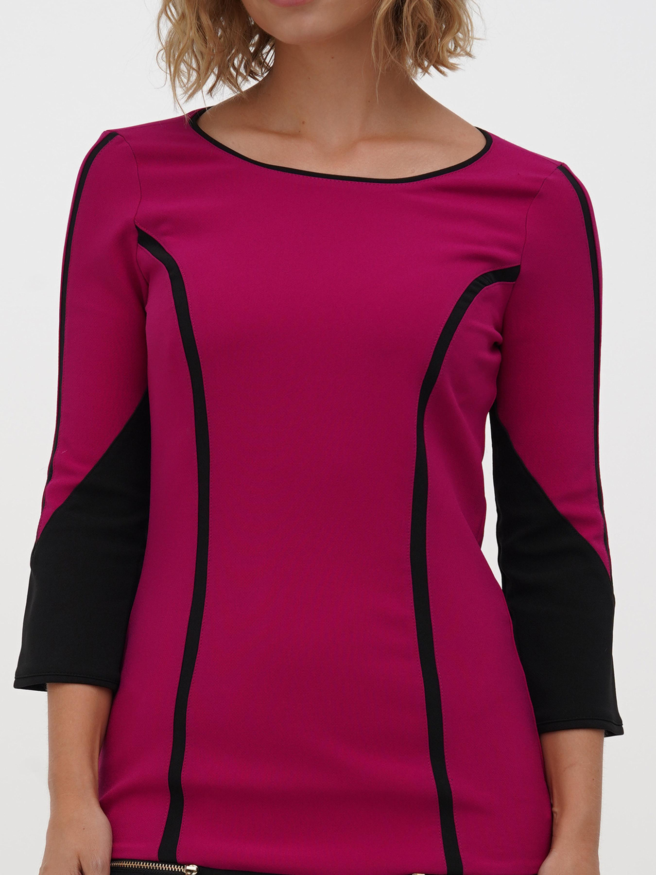 Платье мини Sassofono модель A271-SC-2451_фуксия Фото