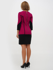 Платье мини Sassofono модель A271-SC-2451_фуксия Фото