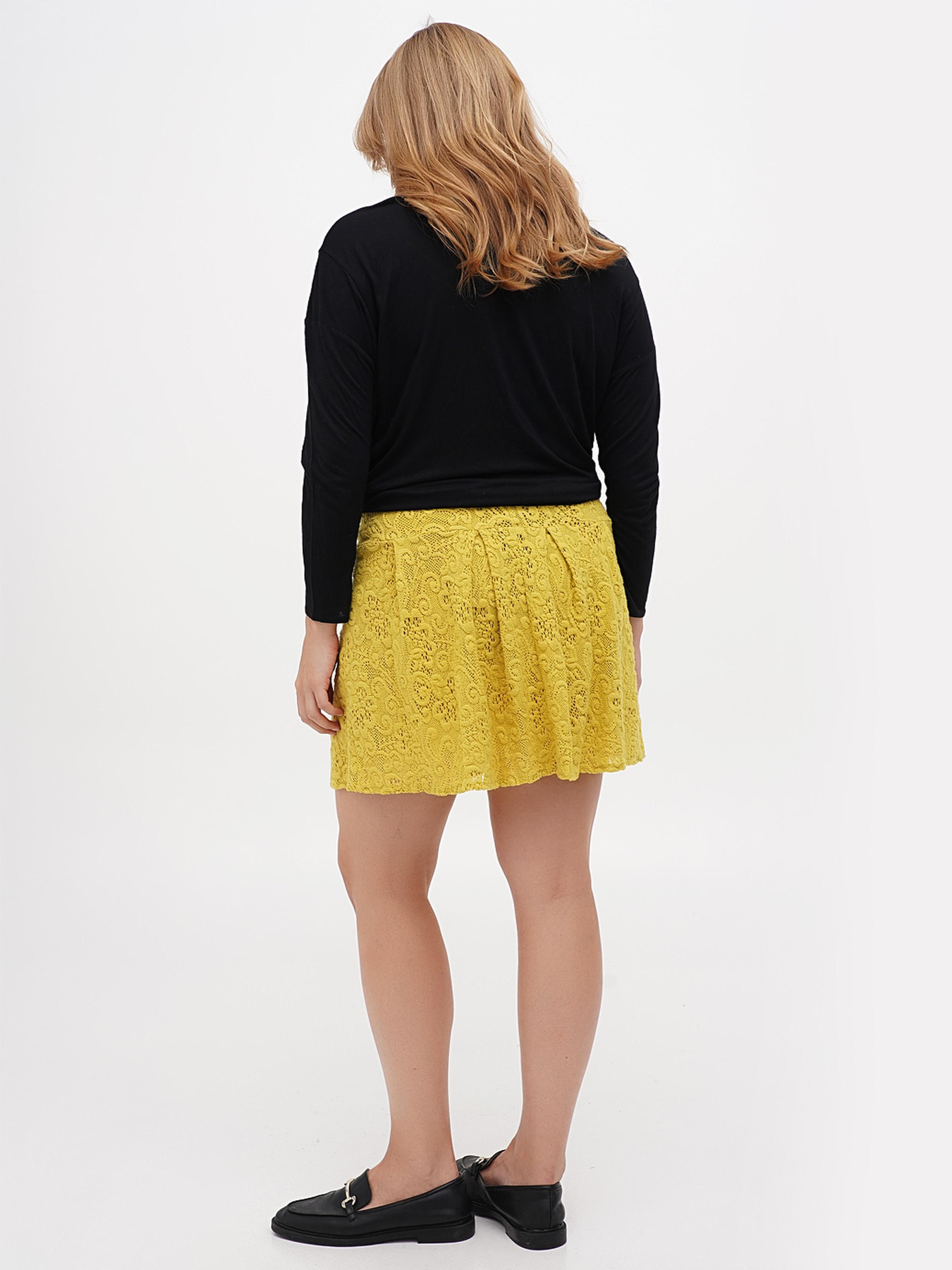 Спідниця міні Sassofono модель A271-SC-2575_жёлтый Фото