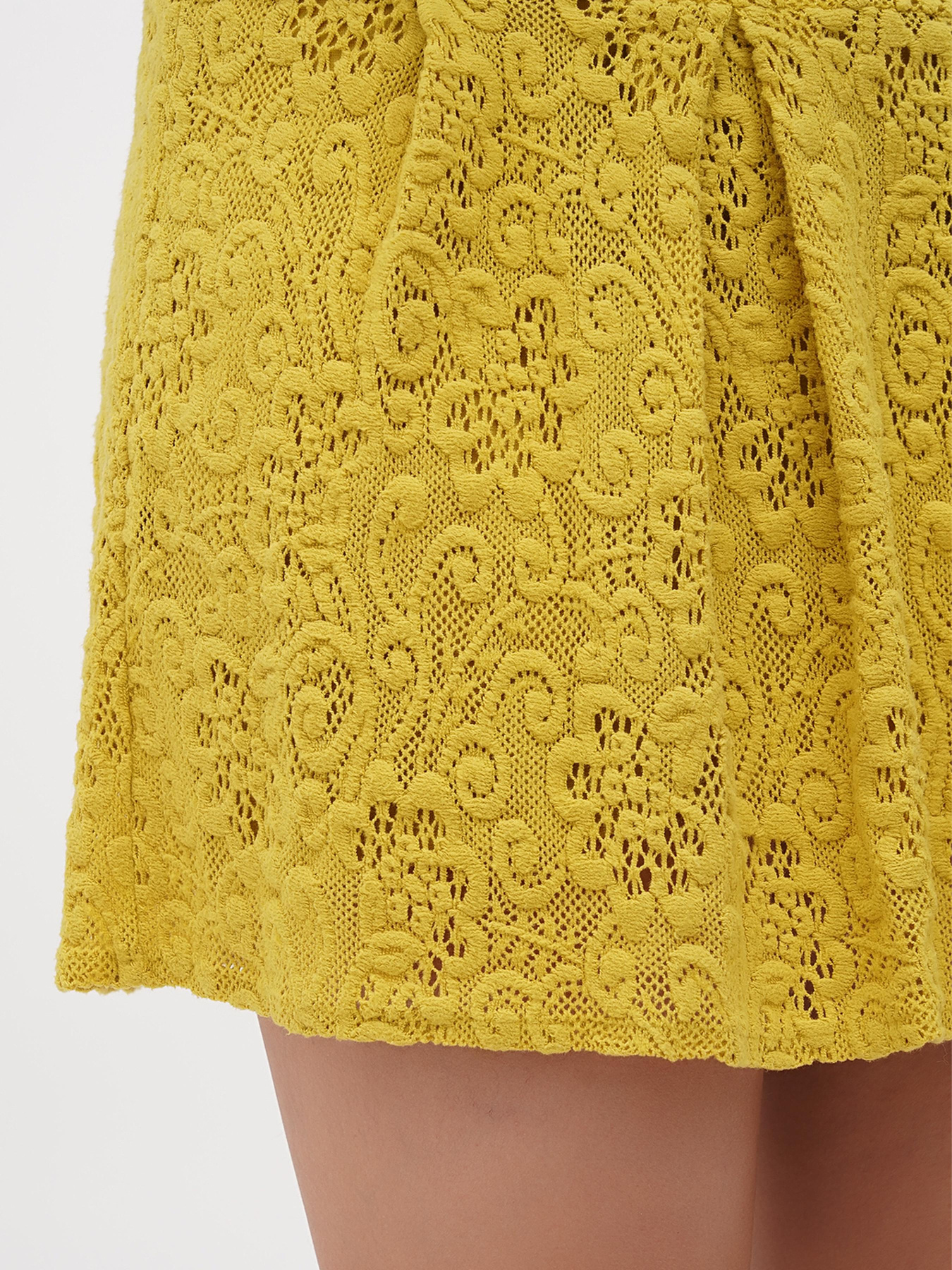 Спідниця міні Sassofono модель A271-SC-2575_жёлтый Фото