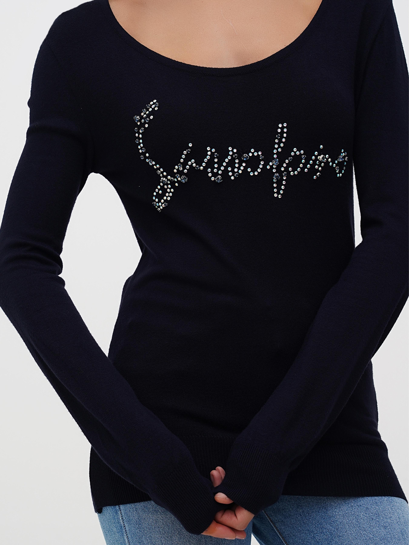 Джемпер Sassofono модель A271-SF-1886_тёмно_синий Фото