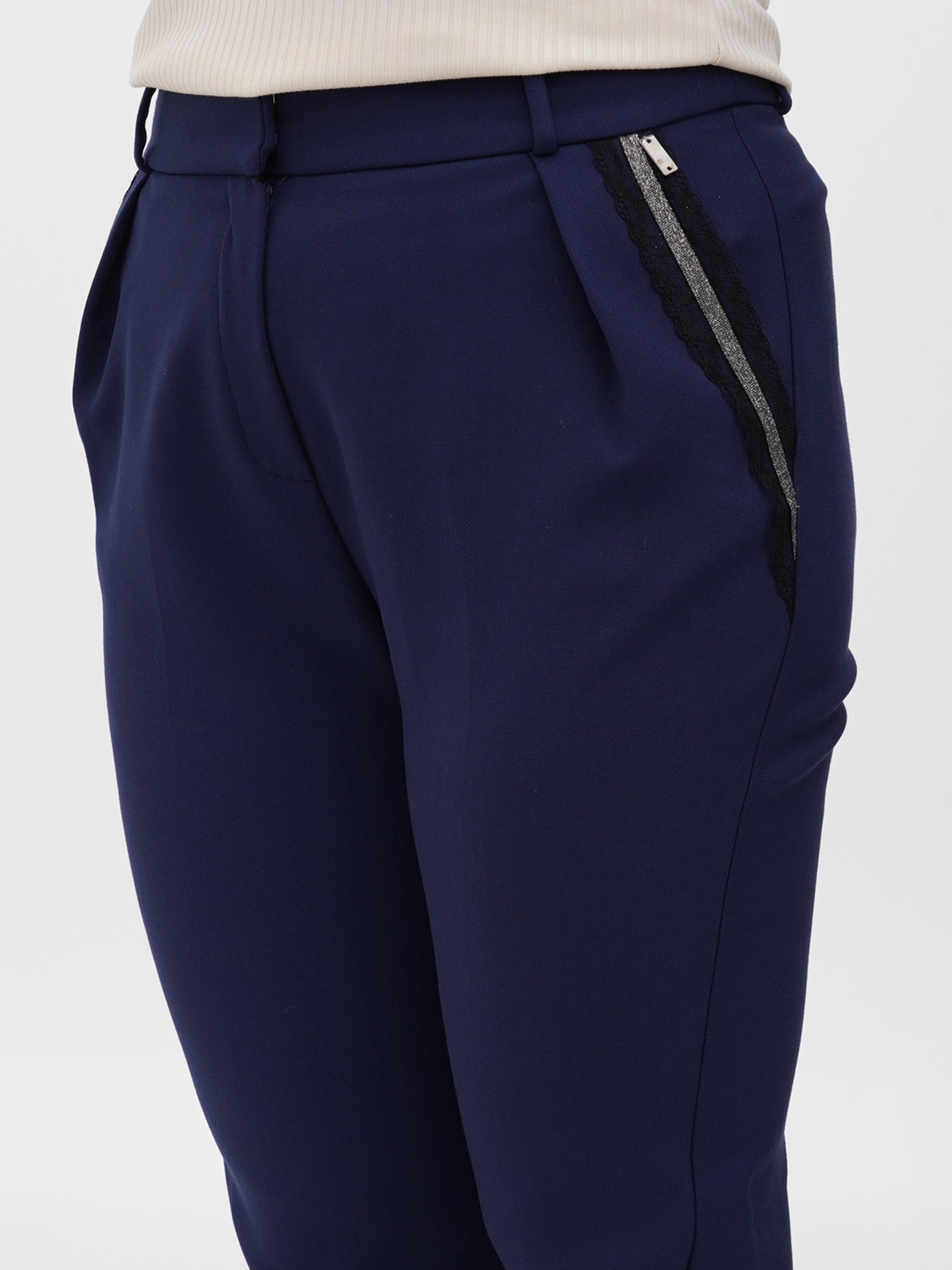 Брюки классические Sassofono модель A271-SF-1872_тёмно_синий Фото