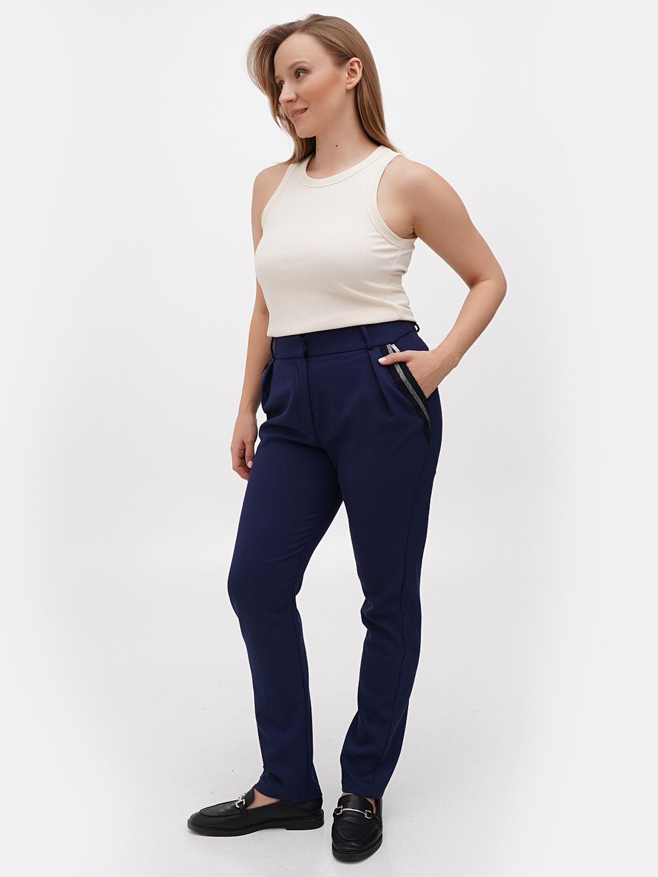 Брюки классические Sassofono модель A271-SF-1872_тёмно_синий Фото