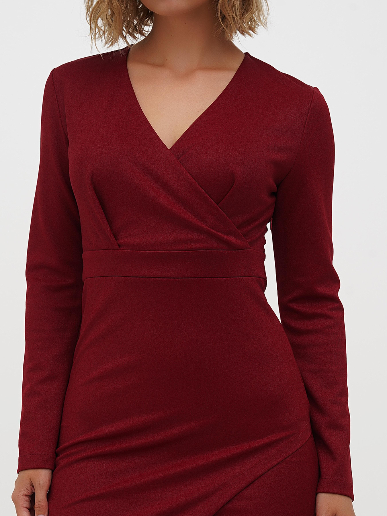 Платье мини Sassofono модель A271-SC-1905_бордовый Фото