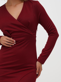 Сукня міні Sassofono модель A271-SC-1905_бордовый Фото