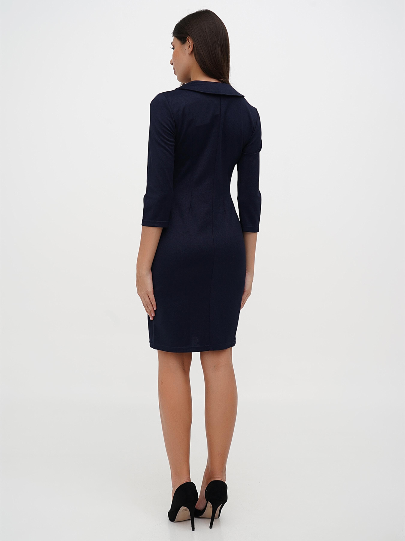 Платье мини Sassofono модель A271-SC-3446_синий Фото