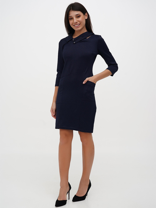 Платье мини Sassofono модель A271-SC-3446_синий Фото