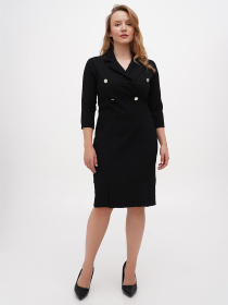 Платье миди Sassofono модель A271-SC-1908_чёрный Фото