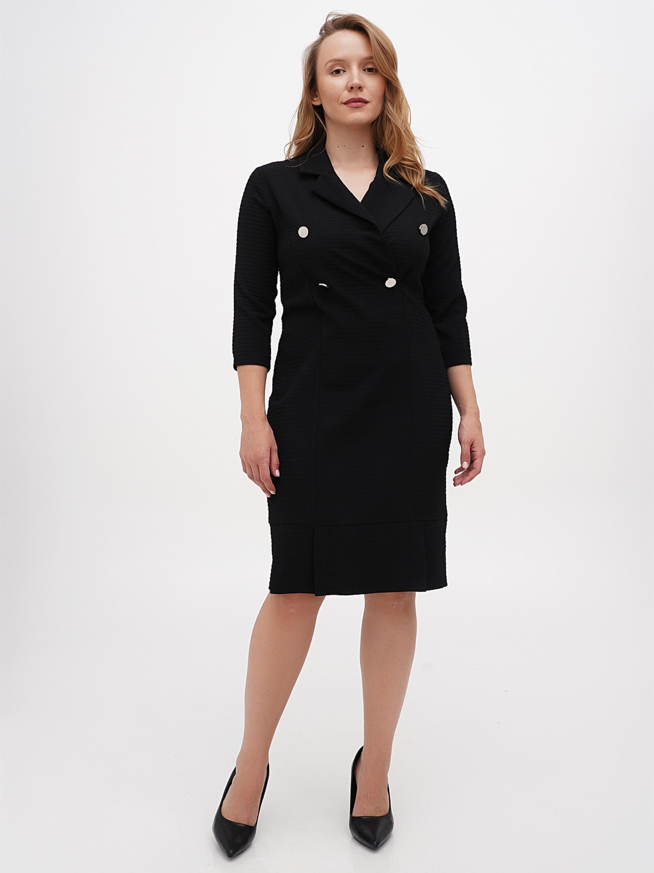 Платье миди Sassofono модель A271-SC-1908_чёрный Фото