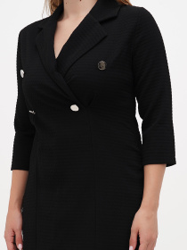 Платье миди Sassofono модель A271-SC-1908_чёрный Фото