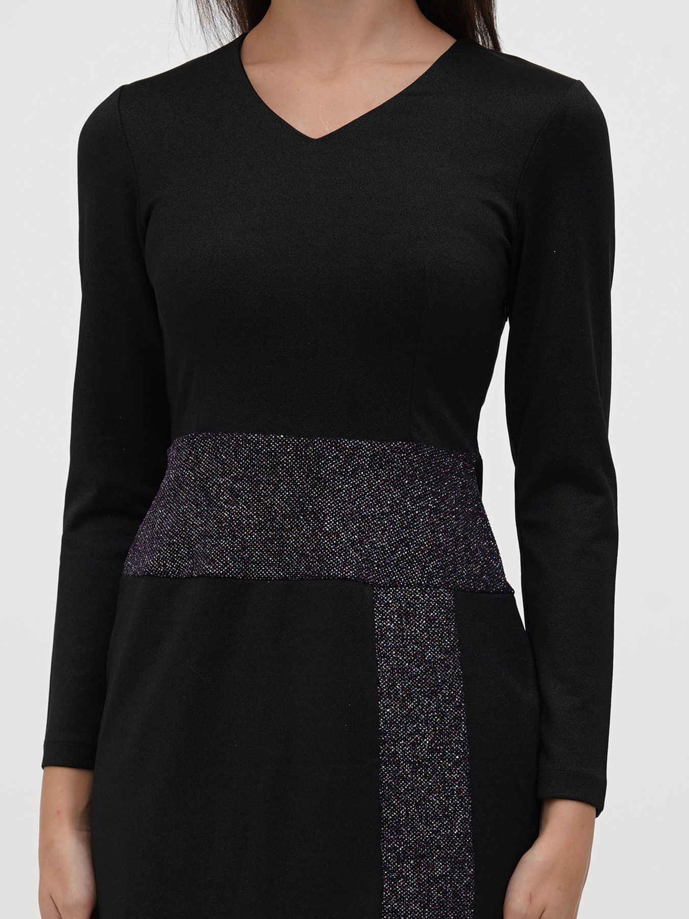 Платье мини Sassofono модель A271-SC-3450_черный Фото