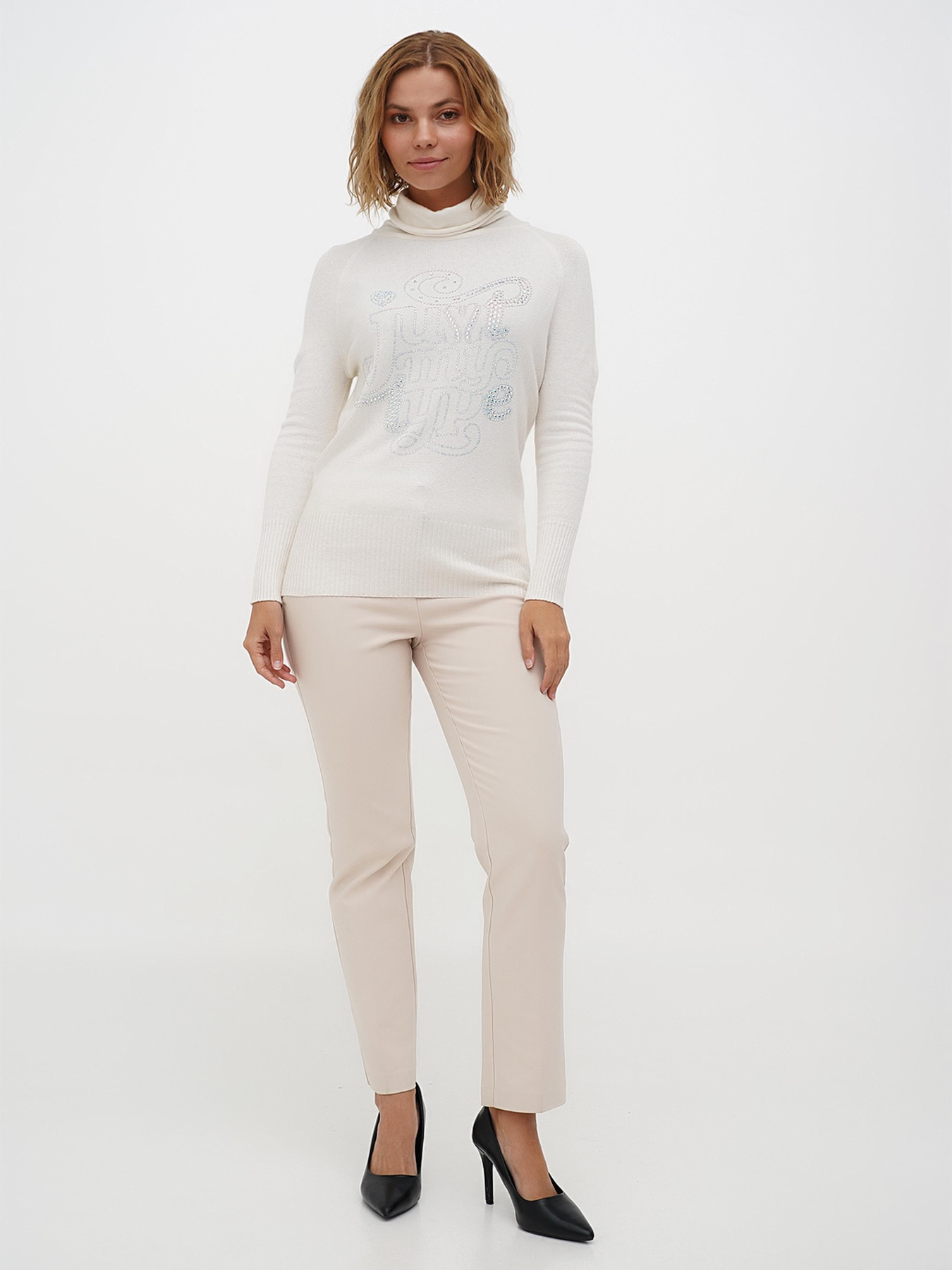 Брюки повседневные Sassofono модель A271-SC-3458_молочные Фото