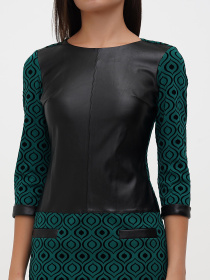 Платье мини Sassofono модель A271-SC-3465_зеленый Фото