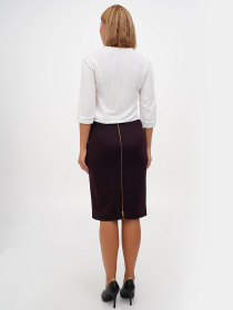 Спідниця міні Sassofono модель A271-SC-1927_бордовый Фото