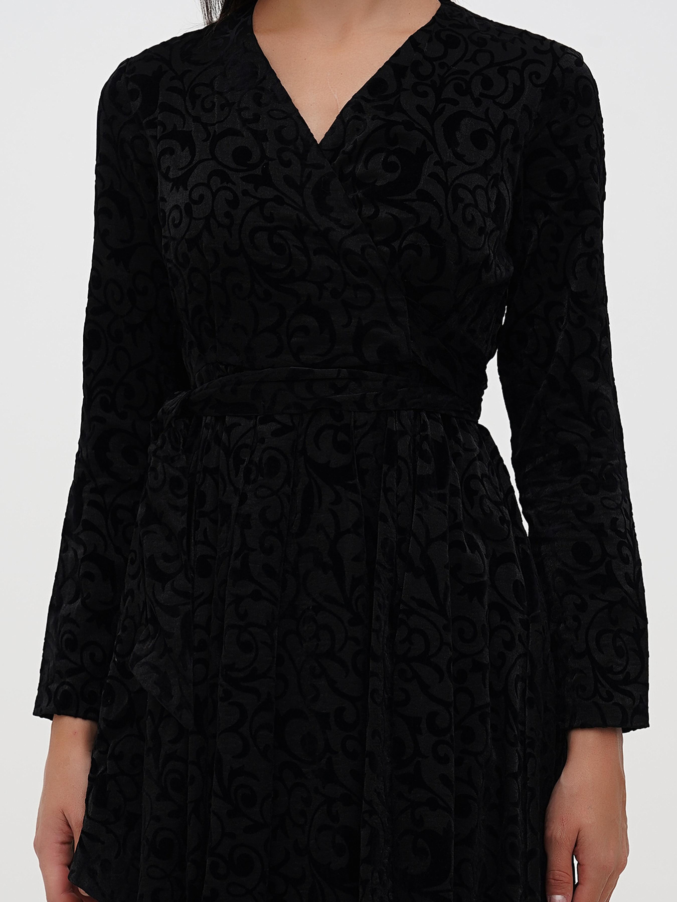 Платье мини Sassofono модель A271-SC-1933_черный Фото