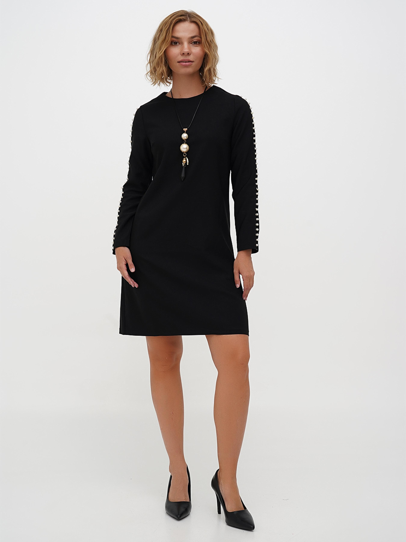 Платье мини Sassofono модель A271-SC-1940_черный Фото