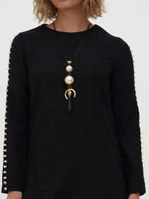 Платье мини Sassofono модель A271-SC-1940_черный Фото