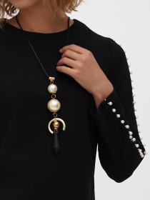 Платье мини Sassofono модель A271-SC-1940_черный Фото